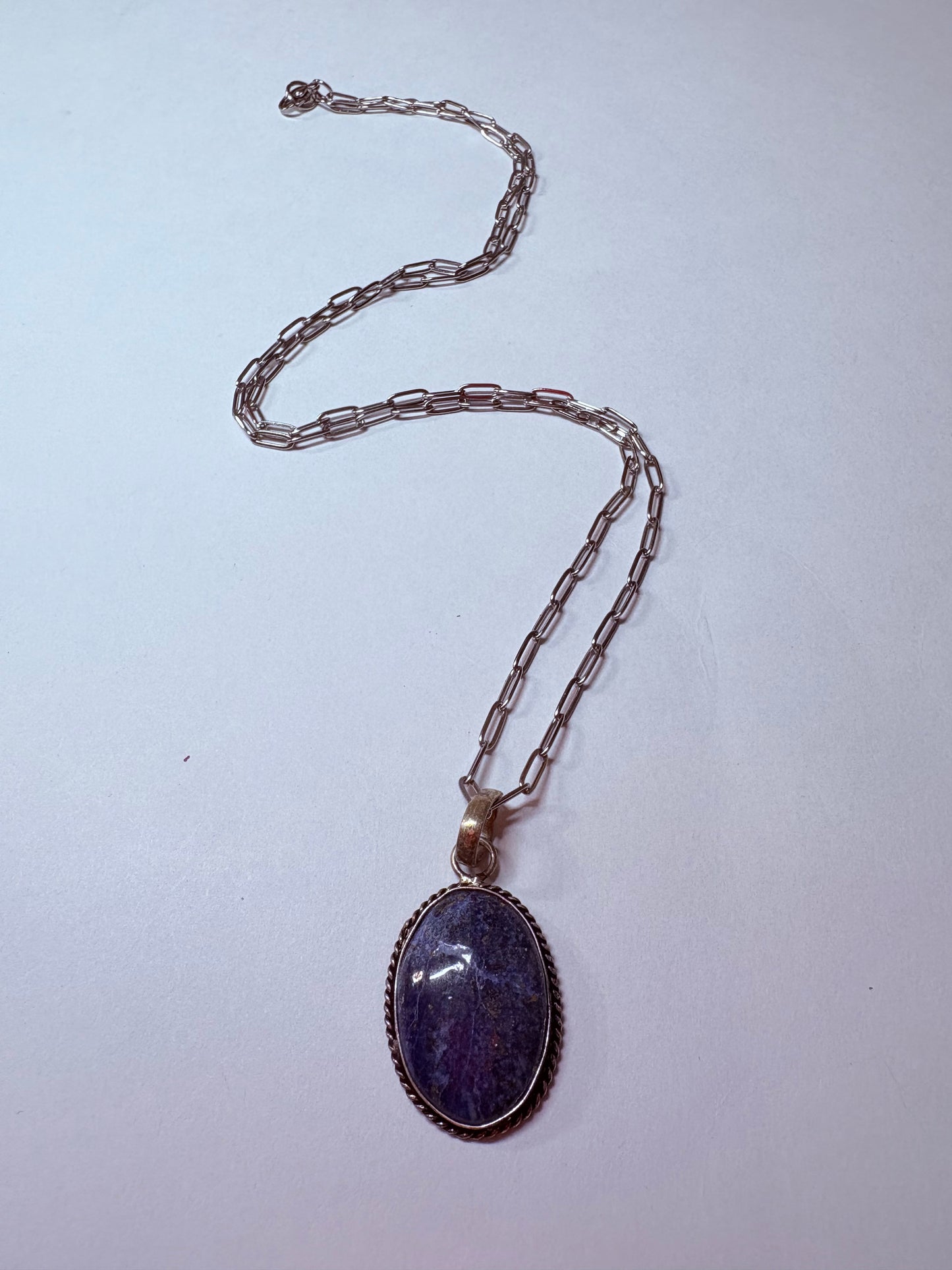 LAPIS LAZULI PENDANT UNISEX NECKLACE