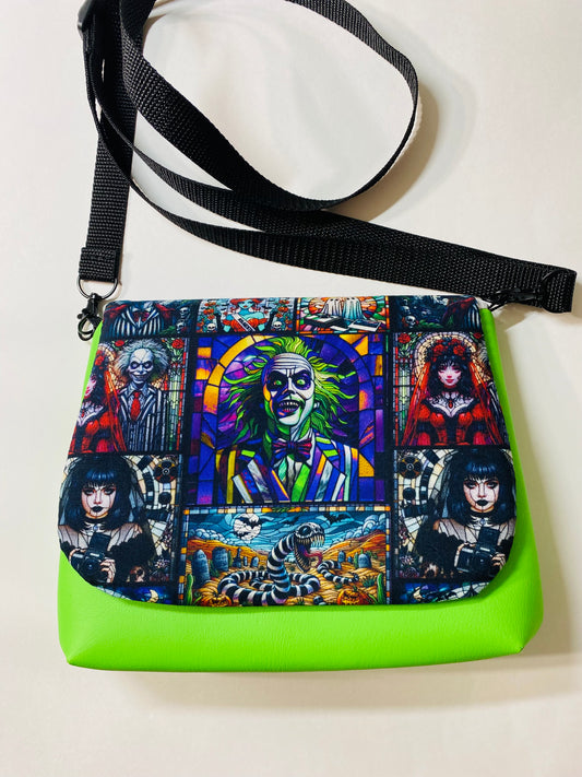 Beetlejuice stained glass edition crossbody flap bag