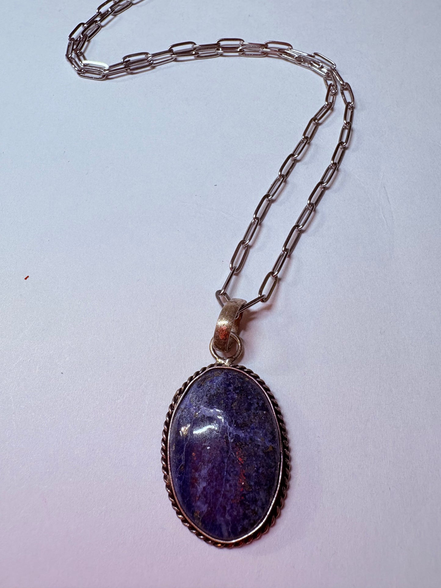 LAPIS LAZULI PENDANT UNISEX NECKLACE