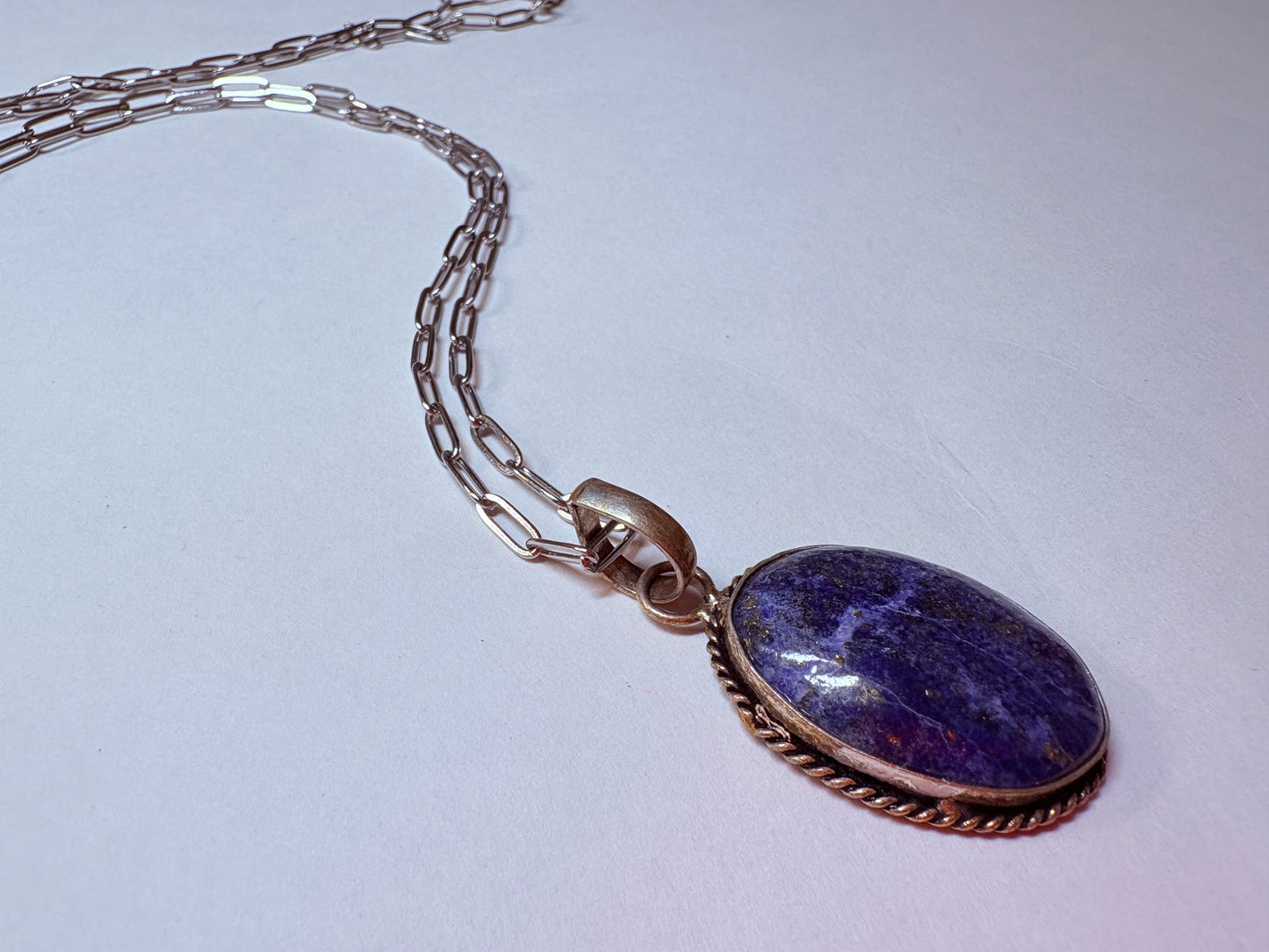 LAPIS LAZULI PENDANT UNISEX NECKLACE