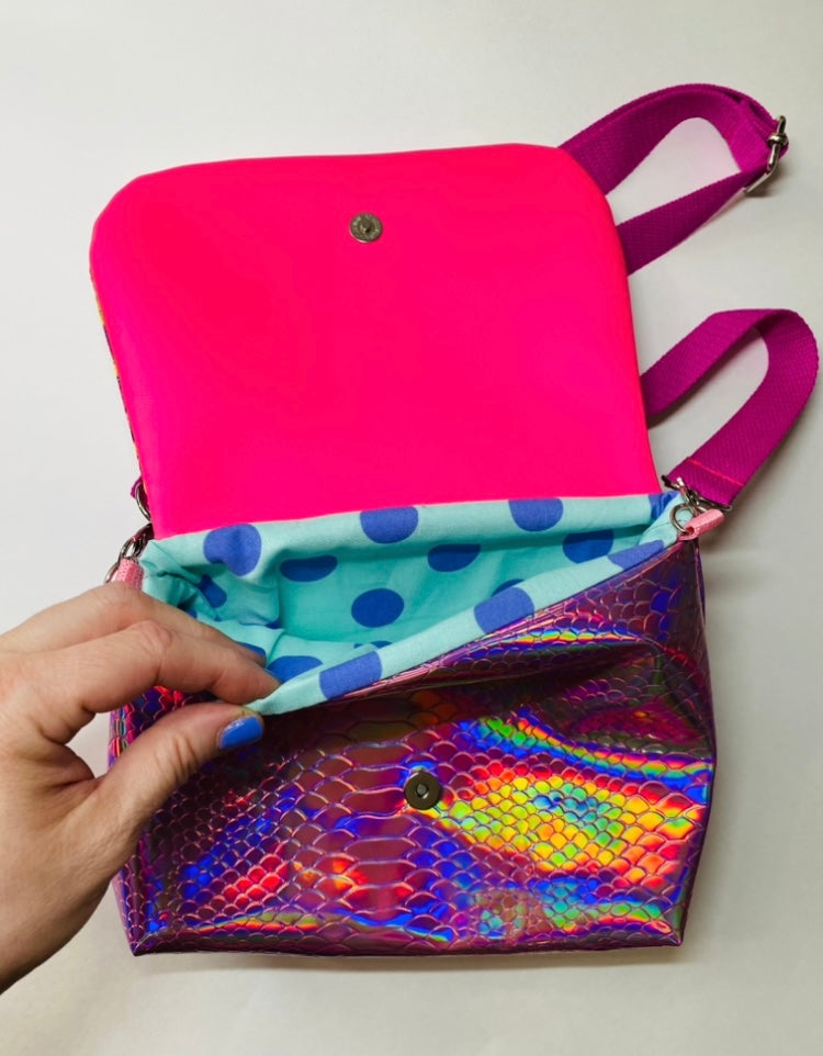 Jem and the holograms crossbody bag with adjustable strap