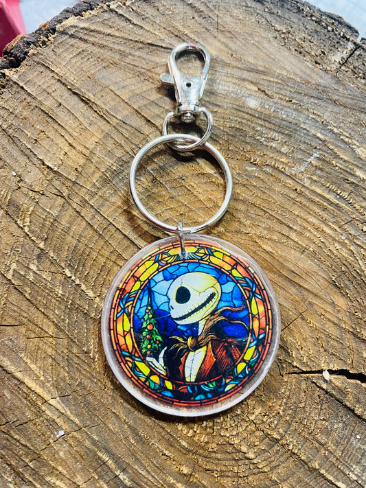 NBC JACK STAINED GLASS KEYCHAIN