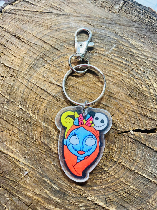 NBC SALLY LOVES HALLOWEEN TOWN KEYCHAIN