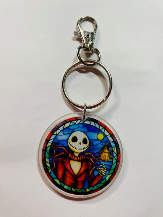 NBC JACK IN HALLOWEEN TOWN KEYCHAIN