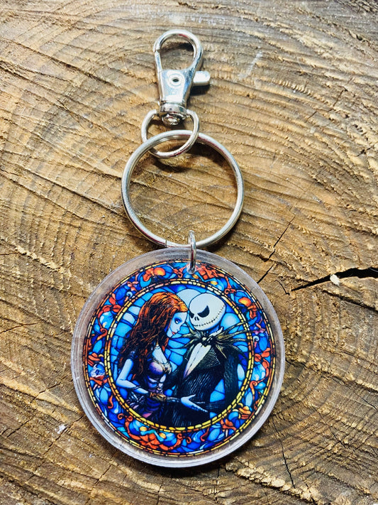 NBC JACK AND SALLY TOGETHER KEYCHAIN