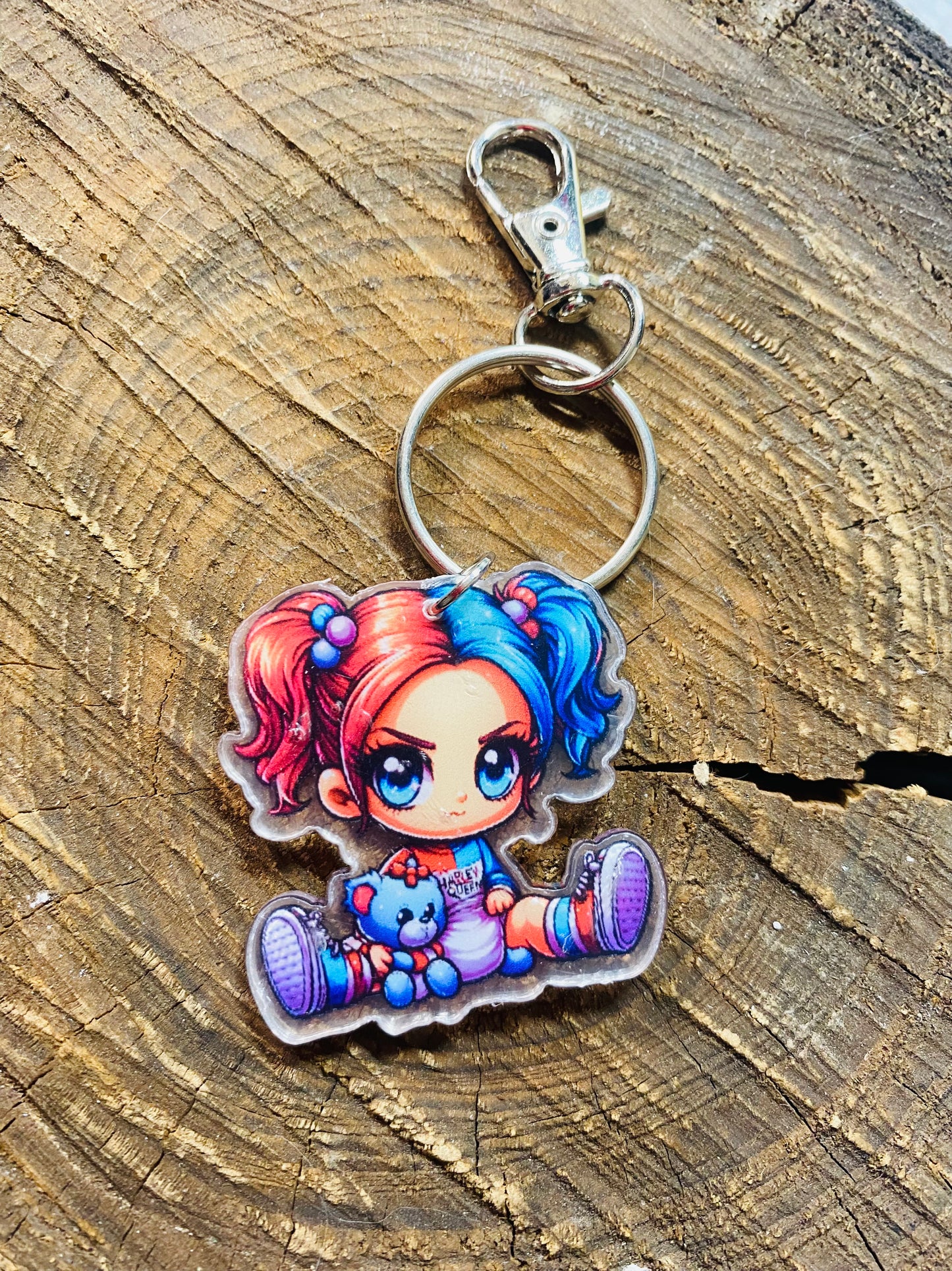 CHIBI CUTE HARLEY BABYDOLL KEYCHAIN